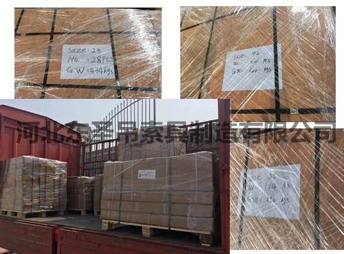 石材夾具外貿(mào)出口產(chǎn)品嚴格打包出港前照片拍攝--河北東圣吊索具制造有限公司--吊裝帶|白色吊裝帶|彩色吊裝帶|柔性吊裝帶